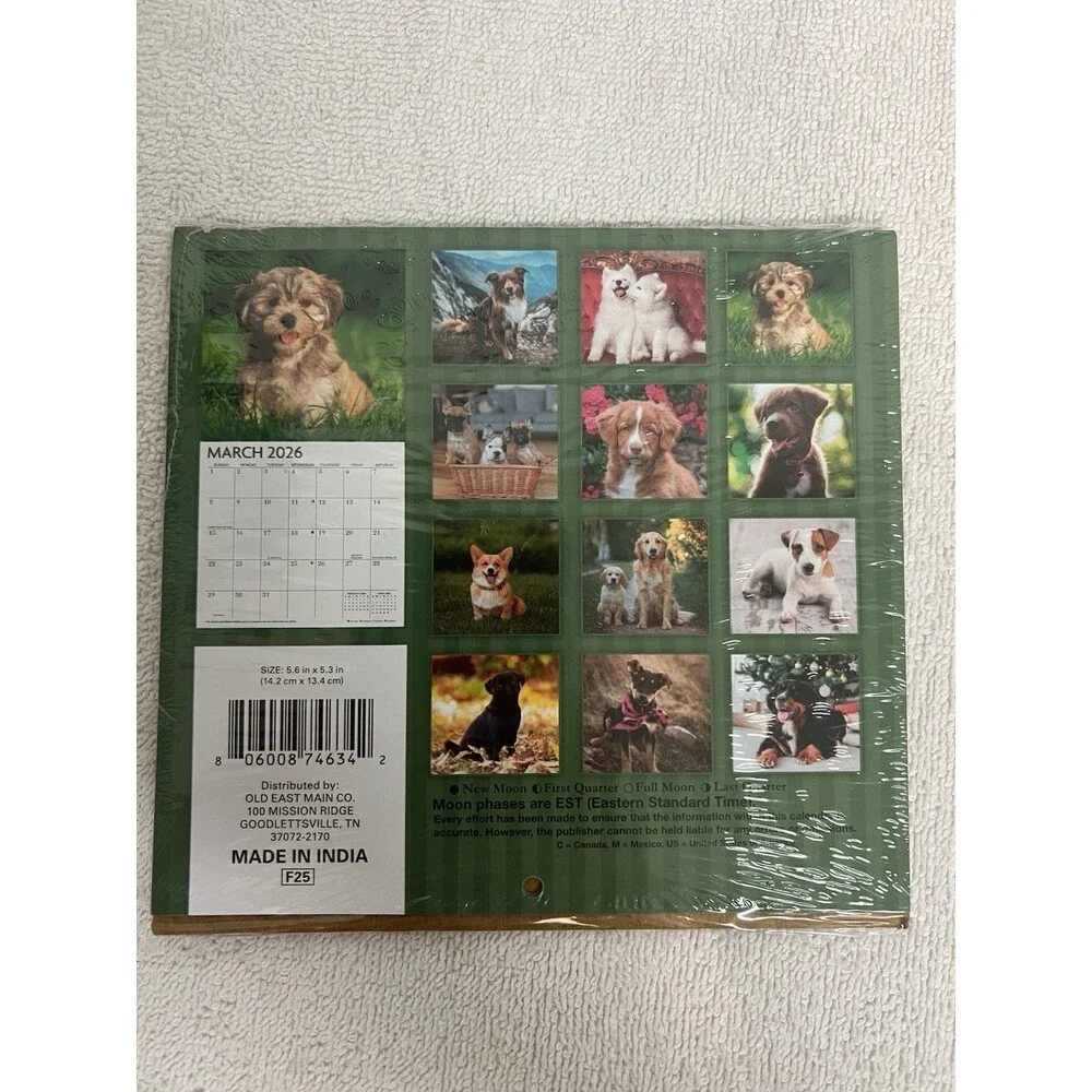 2026 Dogs Mini Wall Calendar 5.5